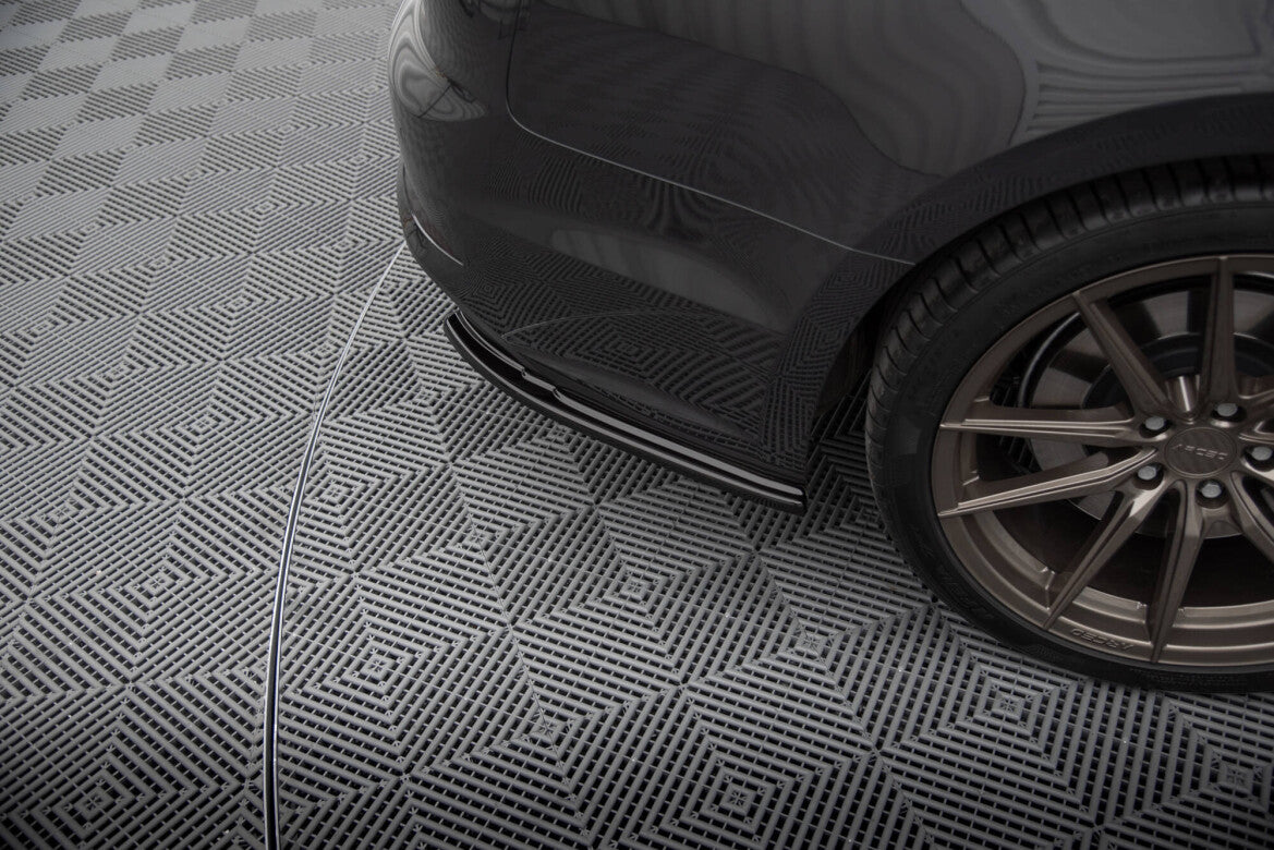 Diffusor Flaps passend für Audi A5 S-Line F5 Sportback schwarz Hochglanz