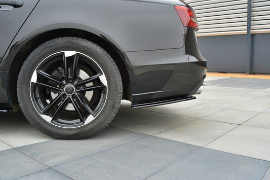 Diffusor Flaps passend für Audi A6 Avant / Limousine C7 schwarz Hochglanz