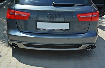 Diffusor Flaps passend für Audi A6 C7 S-LINE AVANT Carbon Look