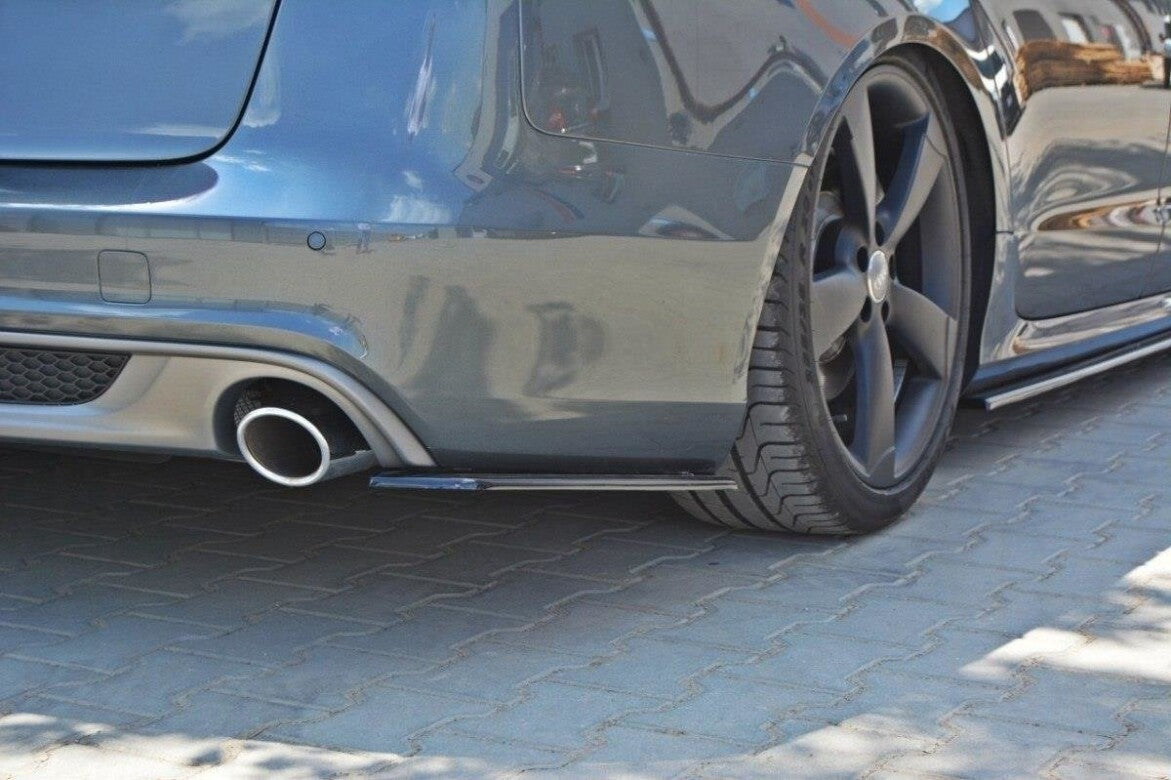 Diffusor Flaps passend für Audi A6 C7 S-LINE schwarz Hochglanz