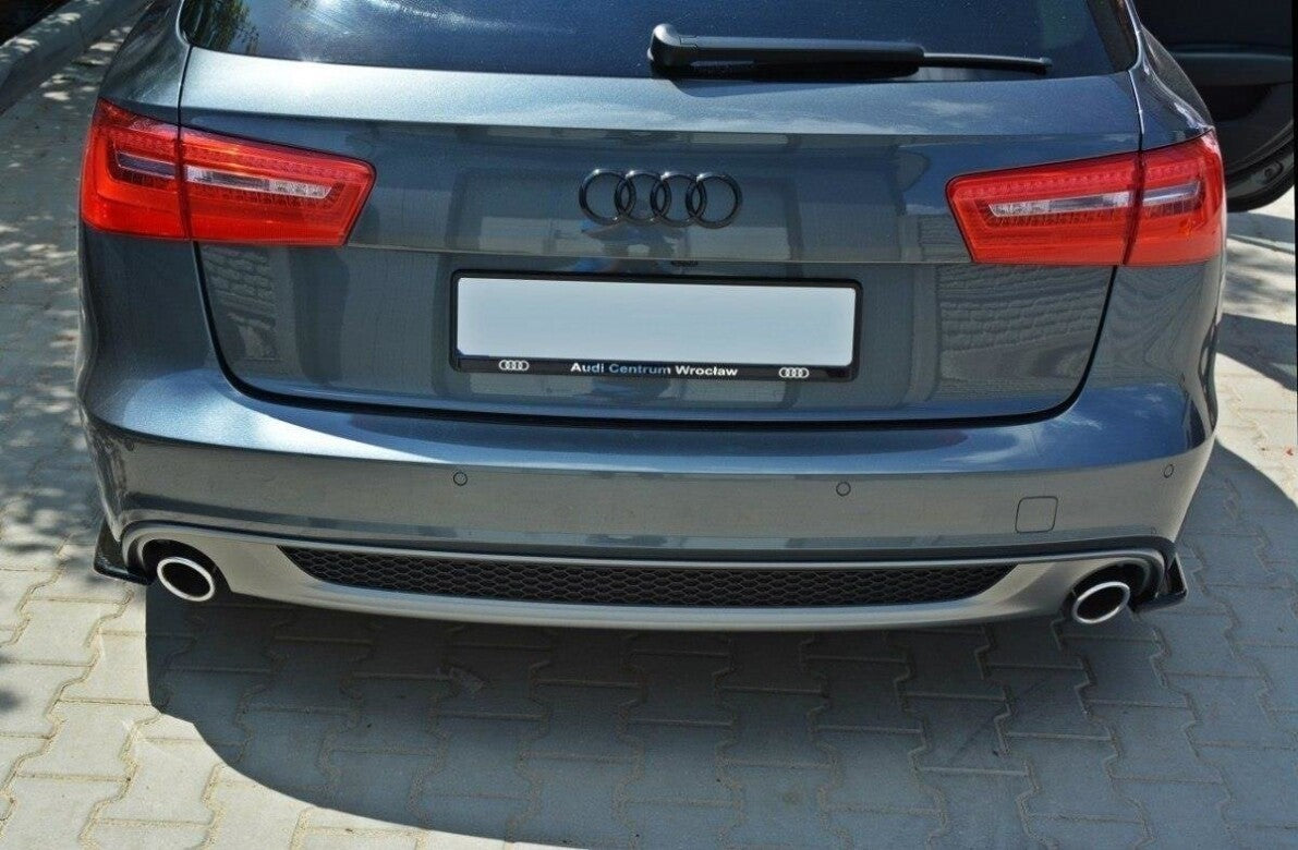 Diffusor Flaps passend für Audi A6 C7 S-LINE schwarz Hochglanz
