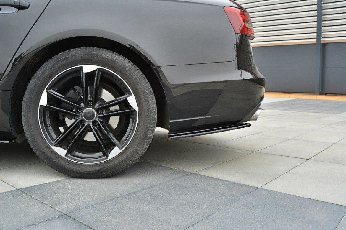Diffusor Flaps passend für Audi A6 C7 schwarz matt