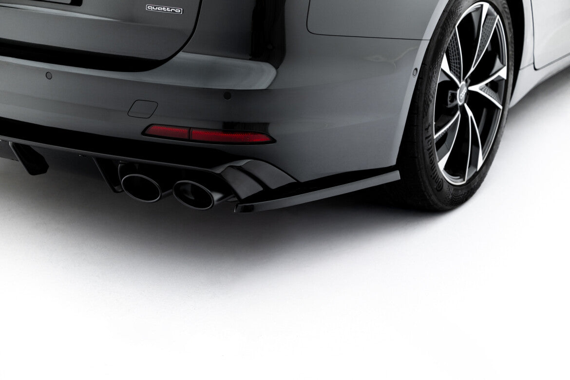 Diffusor Flaps passend für Audi A6 Limousine / Avant C8 / C8 FL schwarz Hochglanz
