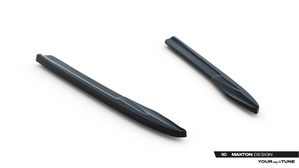 Diffusor Flaps passend für Audi A6 Limousine / Avant C8 / C8 FL schwarz Hochglanz