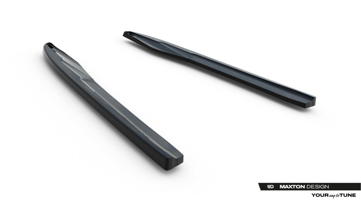 Diffusor Flaps passend für Audi A6 Limousine / Avant C8 / C8 FL schwarz Hochglanz