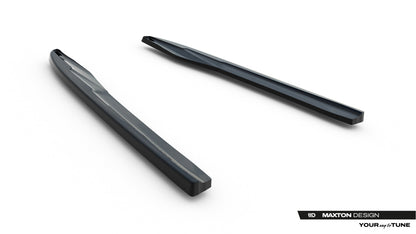 Diffusor Flaps passend für Audi A6 Limousine / Avant C8 / C8 FL schwarz Hochglanz
