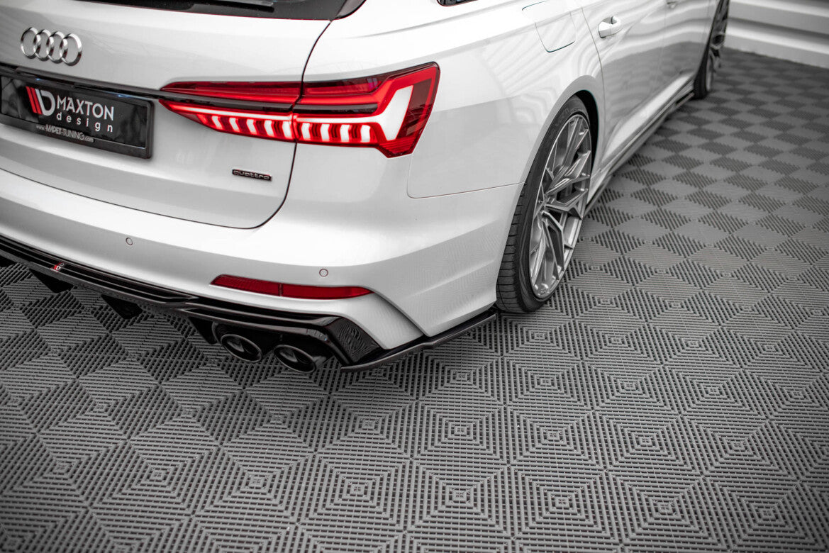 Diffusor Flaps passend für Audi A6 S-Line / S6 C8 / C8 FL schwarz Hochglanz