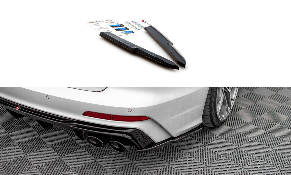 Diffusor Flaps passend für Audi A6 S-Line / S6 C8 / C8 FL schwarz Hochglanz