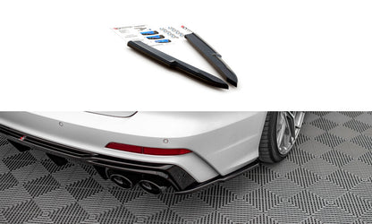 Diffusor Flaps passend für Audi A6 S-Line / S6 C8 / C8 FL schwarz Hochglanz