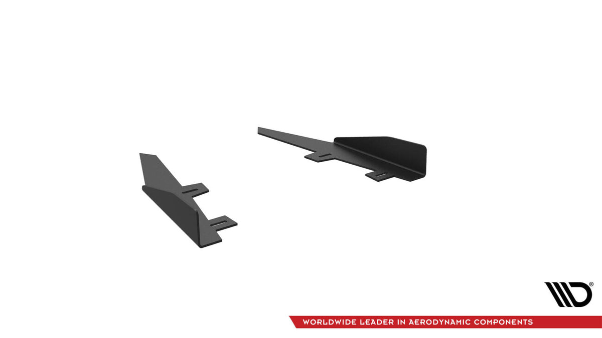 Diffusor Flaps passend für Audi A7 S-Line C7 schwarz Hochglanz