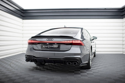 Diffusor Flaps passend für Audi A7 S-Line C8 / S7 C8 / C8 FL / S7 FL schwarz Hochglanz