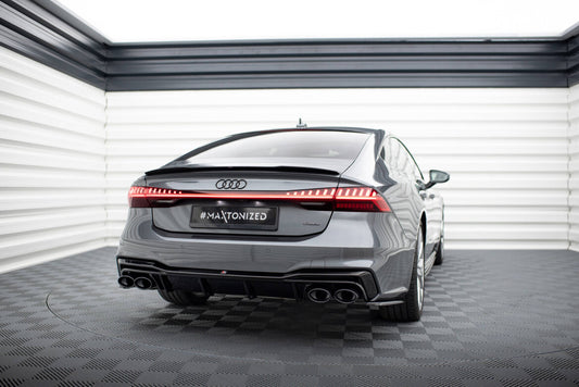 Diffusor Flaps passend für Audi A7 S-Line C8 / S7 C8 / C8 FL / S7 FL schwarz Hochglanz