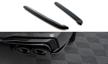 Diffusor Flaps passend für Audi A7 S-Line C8 / S7 C8 / C8 FL / S7 FL schwarz Hochglanz