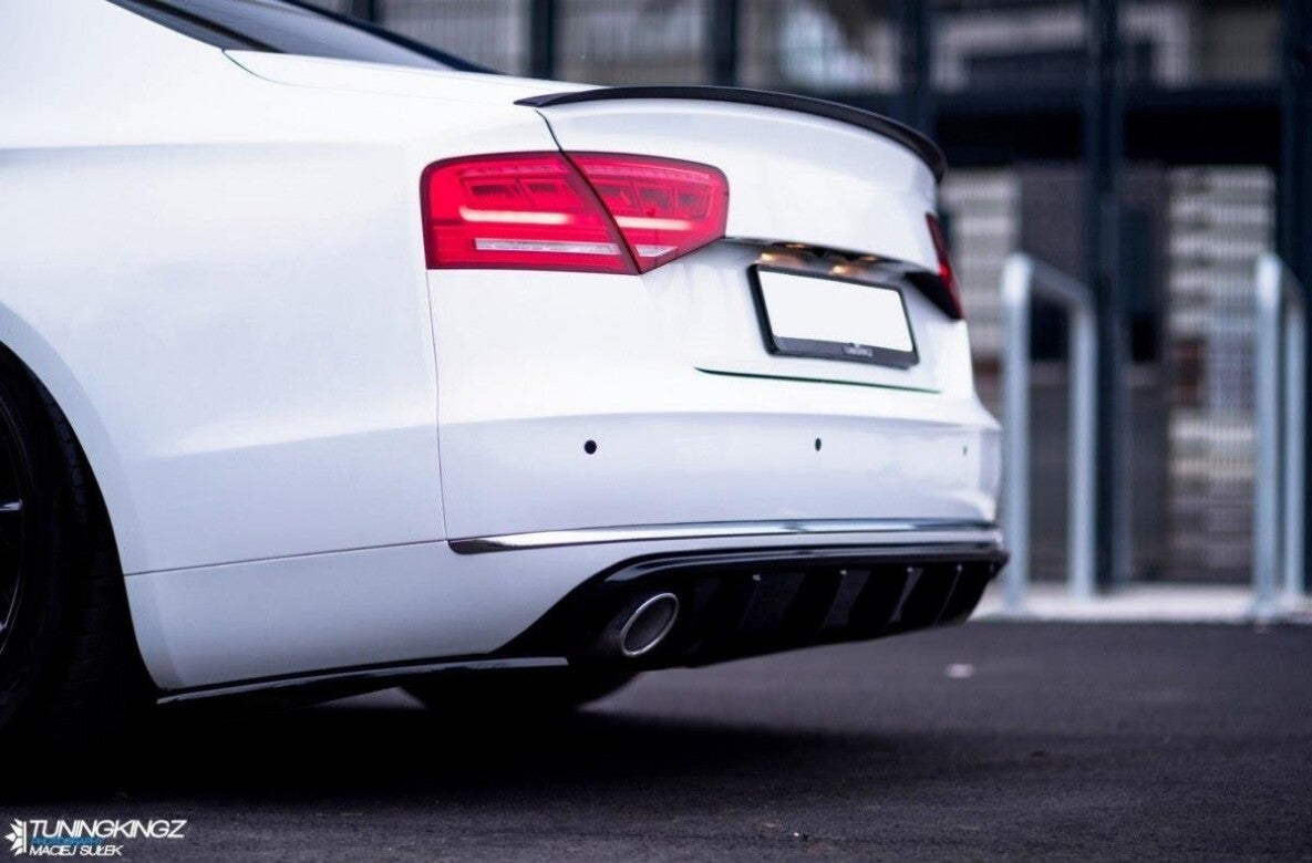 Diffusor Flaps passend für Audi A8 D4 Carbon Look