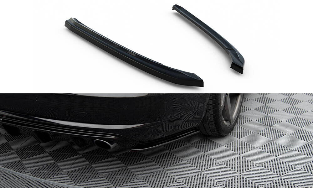 Diffusor Flaps passend für Audi A8 D4 schwarz Hochglanz