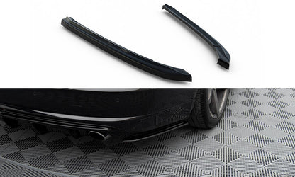Diffusor Flaps passend für Audi A8 D4 schwarz Hochglanz