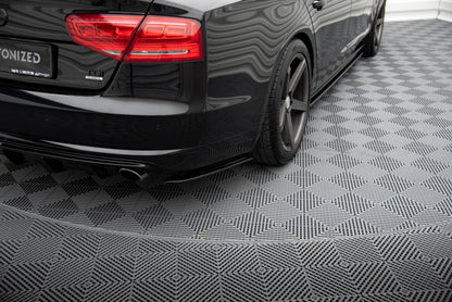 Diffusor Flaps passend für Audi A8 D4 schwarz Hochglanz