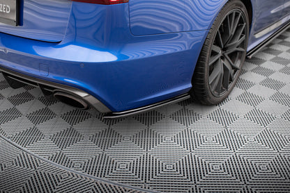 Diffusor Flaps passend für Audi Audi RS6 C7 / C7 FL schwarz Hochglanz