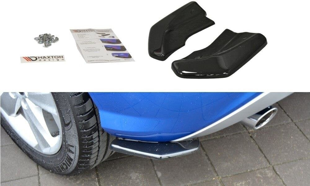 Diffusor Flaps passend für Audi Q2 Mk.1 schwarz Hochglanz