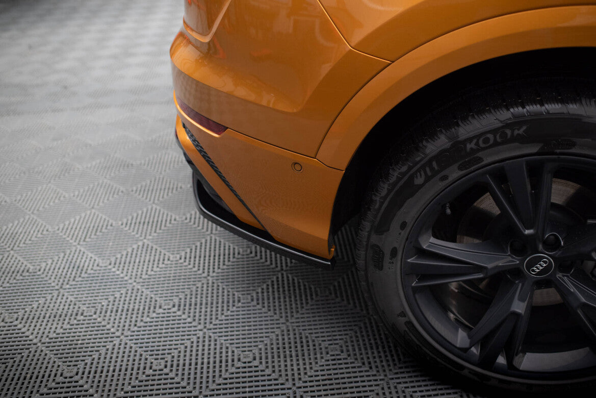 Diffusor Flaps passend für Audi Q8 S-line Mk1 schwarz Hochglanz