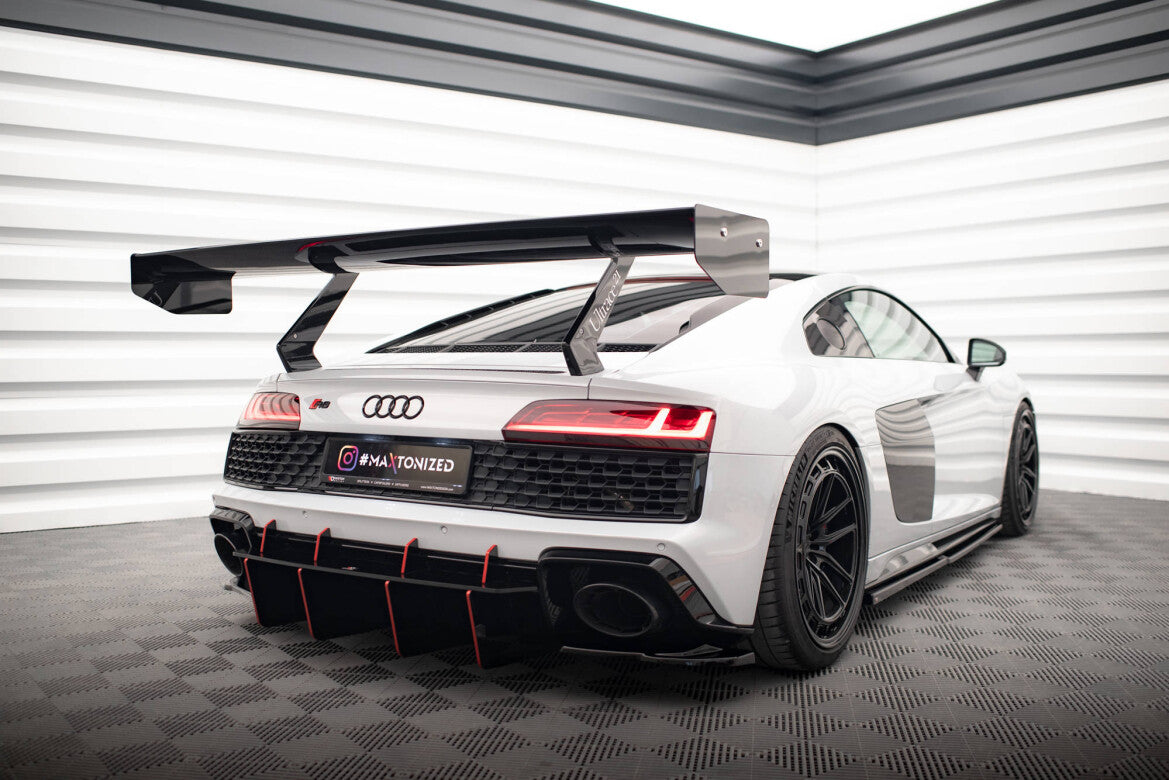 Diffusor Flaps passend für Audi R8 Mk2 FL schwarz Hochglanz