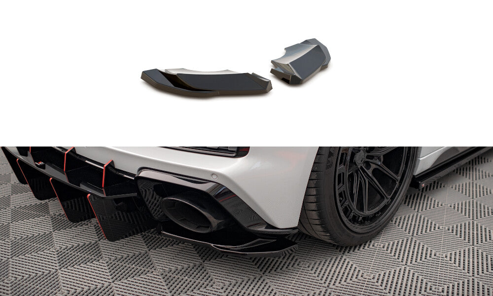 Diffusor Flaps passend für Audi R8 Mk2 FL schwarz Hochglanz