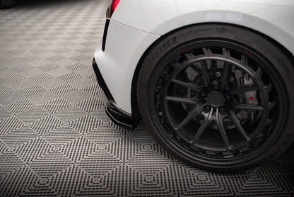Diffusor Flaps passend für Audi R8 Mk2 FL schwarz Hochglanz