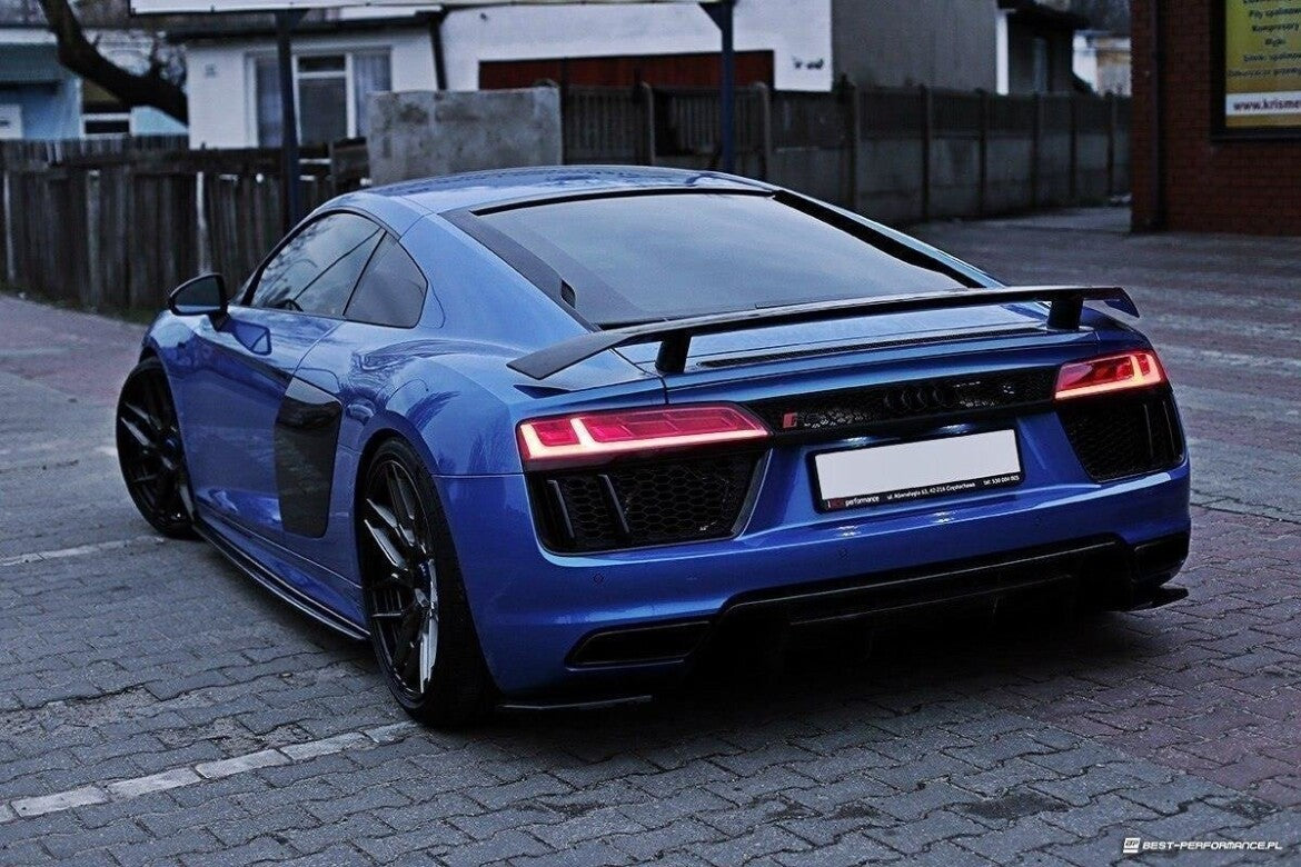 Diffusor Flaps passend für Audi R8 Mk.2 schwarz Hochglanz