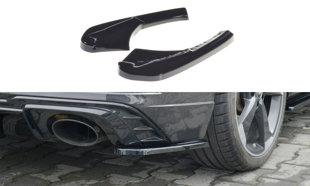 Diffusor Flaps passend für Audi RS3 8V FL Sportback schwarz Hochglanz