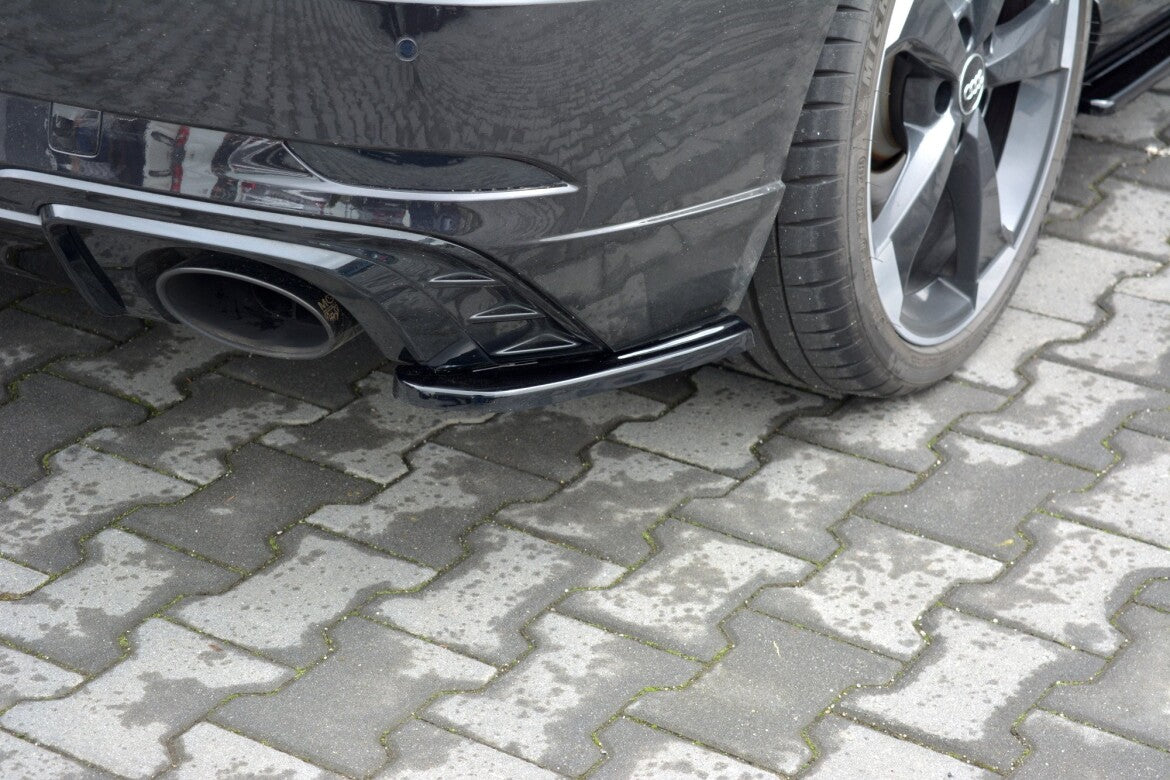 Diffusor Flaps passend für Audi RS3 8V FL Sportback schwarz Hochglanz