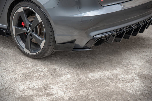 Diffusor Flaps passend für Audi RS3 8V Sportback schwarz Hochglanz