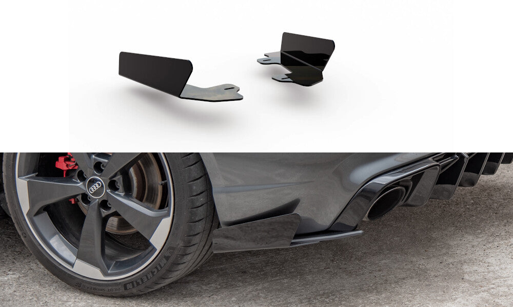 Diffusor Flaps passend für Audi RS3 8V Sportback schwarz Hochglanz