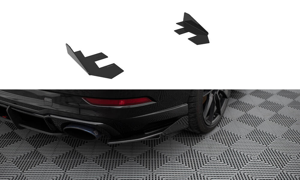 Diffusor Flaps passend für Audi RS3 Limousine 8V FL schwarz Hochglanz