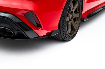 Diffusor Flaps passend für Audi RS3 Limousine 8Y FL schwarz Hochglanz