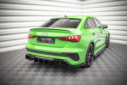 Diffusor Flaps passend für Audi RS3 Limousine 8Y schwarz Hochglanz