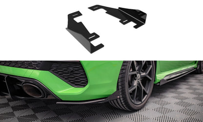 Diffusor Flaps passend für Audi RS3 Limousine 8Y schwarz Hochglanz