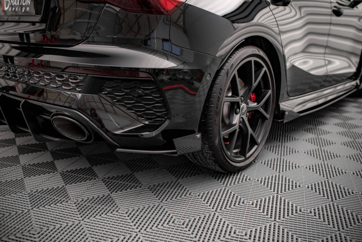 Diffusor Flaps passend für Audi RS3 Sportback 8Y schwarz Hochglanz