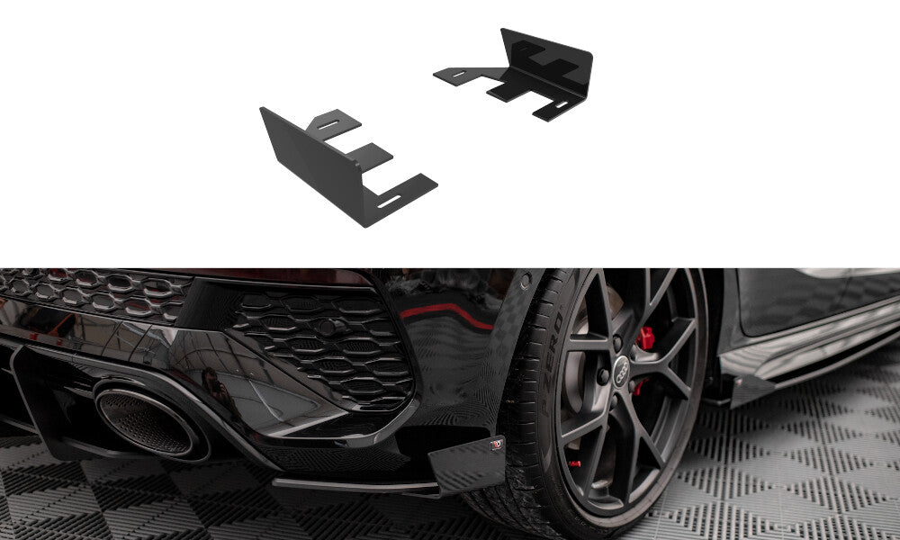 Diffusor Flaps passend für Audi RS3 Sportback 8Y schwarz Hochglanz
