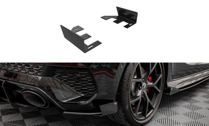 Diffusor Flaps passend für Audi RS3 Sportback 8Y schwarz Hochglanz