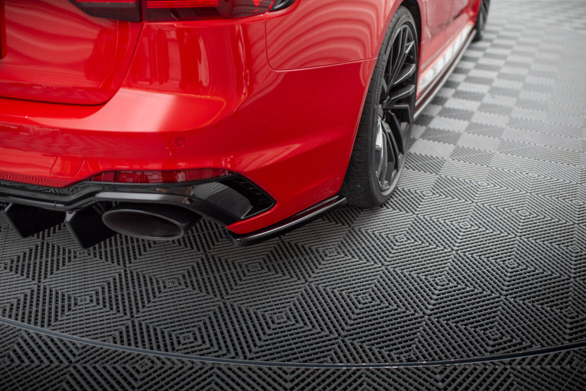 Diffusor Flaps passend für Audi RS4 B9 / B9 FL schwarz Hochglanz