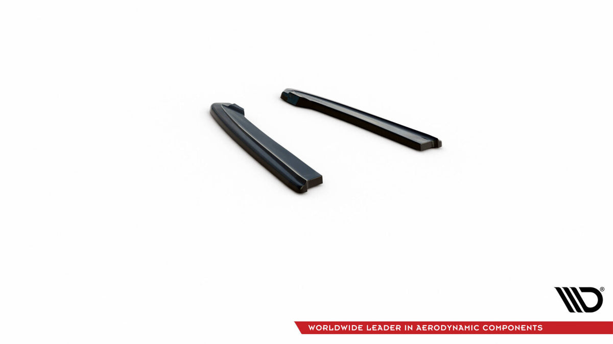 Diffusor Flaps passend für Audi RS4 B9 / B9 FL schwarz Hochglanz