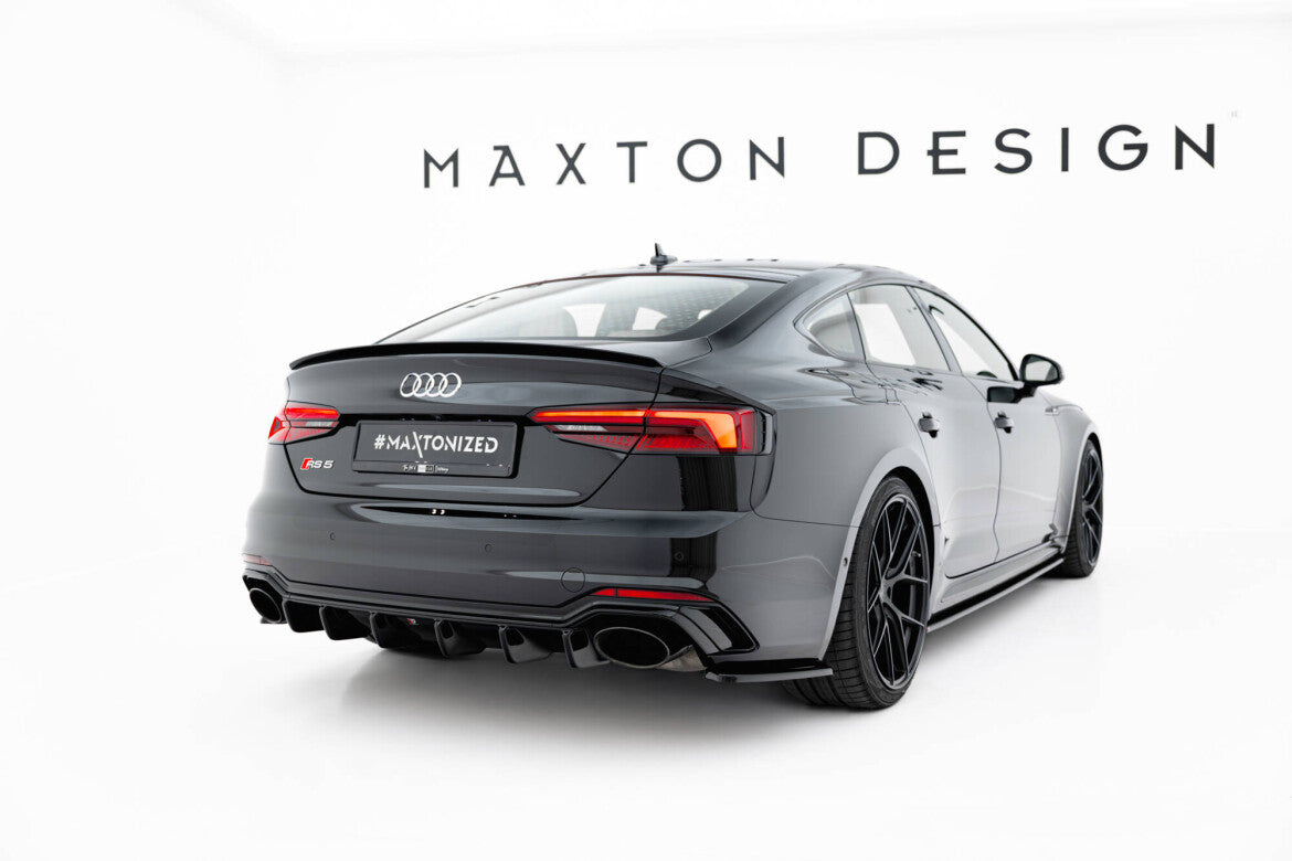 Diffusor Flaps passend für Audi RS5 Coupe / Sportback F5 schwarz Hochglanz