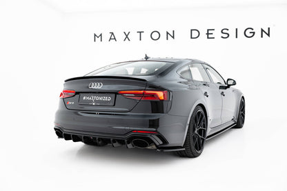 Diffusor Flaps passend für Audi RS5 Coupe / Sportback F5 schwarz Hochglanz