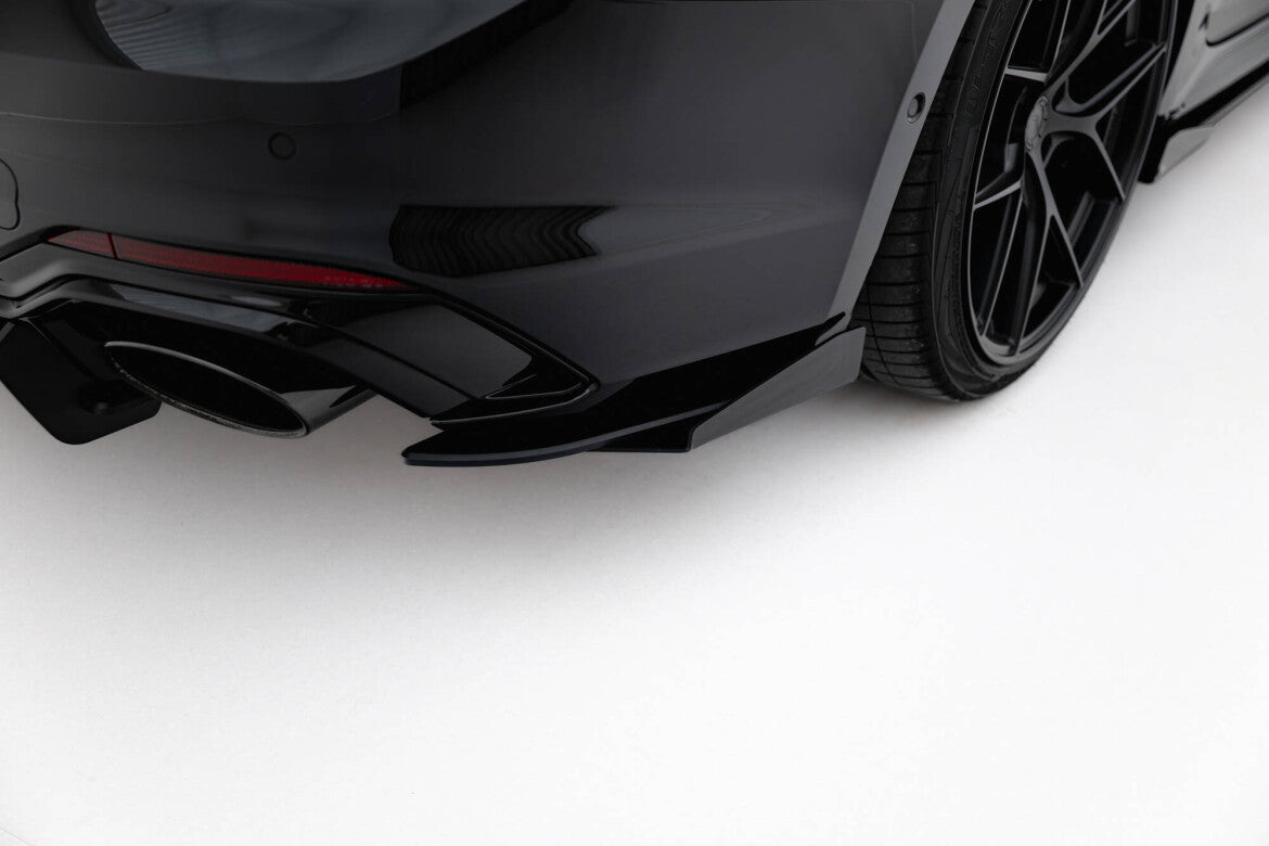 Diffusor Flaps passend für Audi RS5 Coupe / Sportback F5 schwarz Hochglanz