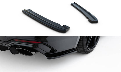 Diffusor Flaps passend für Audi RS5 Coupe / Sportback F5 schwarz Hochglanz