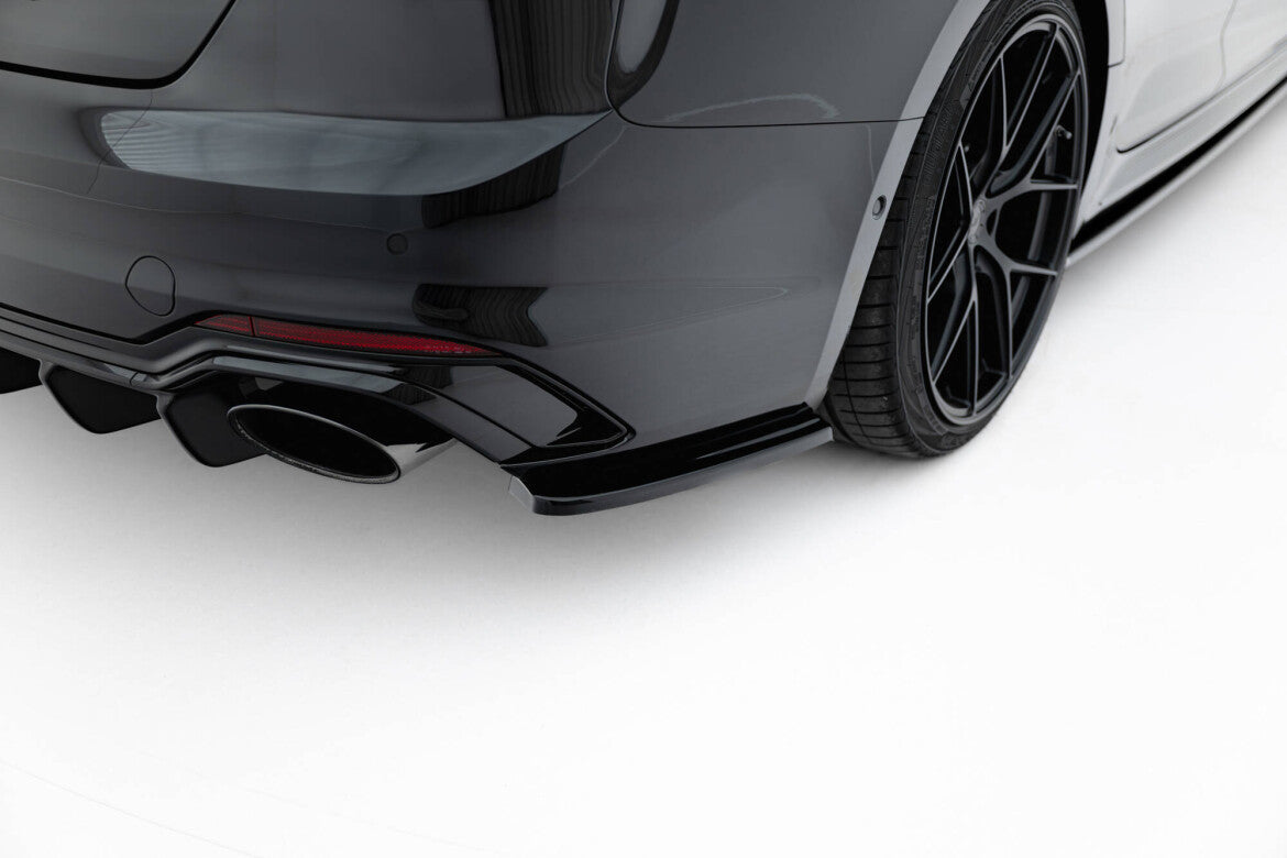 Diffusor Flaps passend für Audi RS5 Coupe / Sportback F5 schwarz Hochglanz