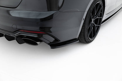 Diffusor Flaps passend für Audi RS5 Coupe / Sportback F5 schwarz Hochglanz