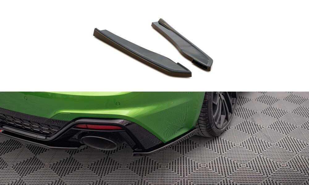 Diffusor Flaps passend für Audi RS5 F5 FL schwarz Hochglanz