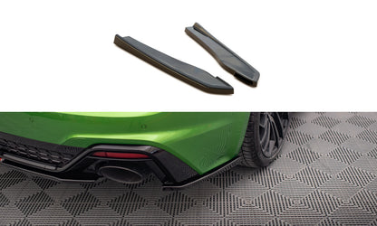 Diffusor Flaps passend für Audi RS5 F5 FL schwarz Hochglanz