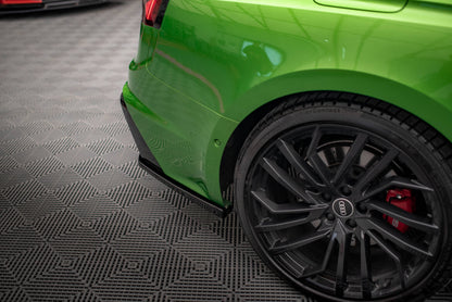 Diffusor Flaps passend für Audi RS5 F5 FL schwarz Hochglanz